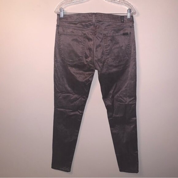 7 For All Mankind The Skinny Shiny Jeans 31 - Picture 2 of 9